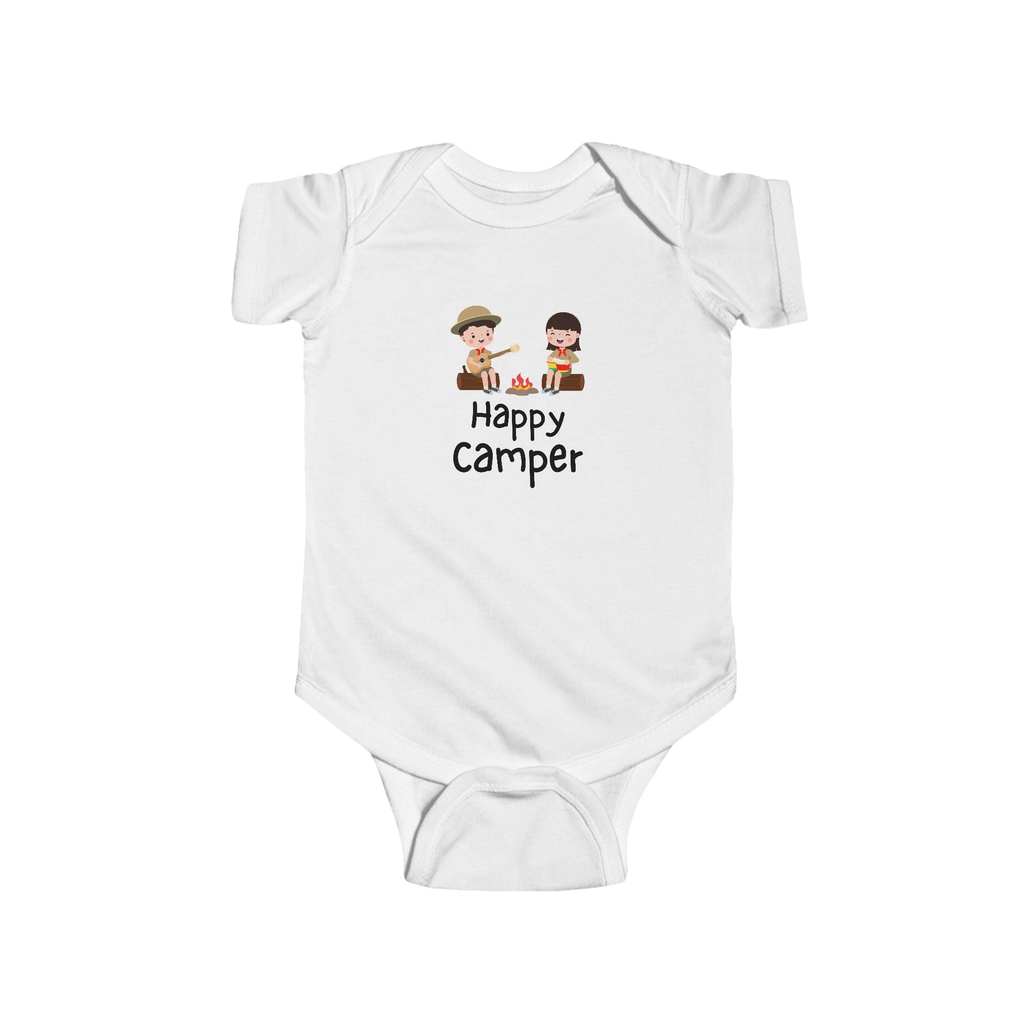Infant Bodysuit, Happy Camper, Baby Onesie, Camping Baby Clothes, Outdoor Adventure, Nature Lover, Baby Shower Gift