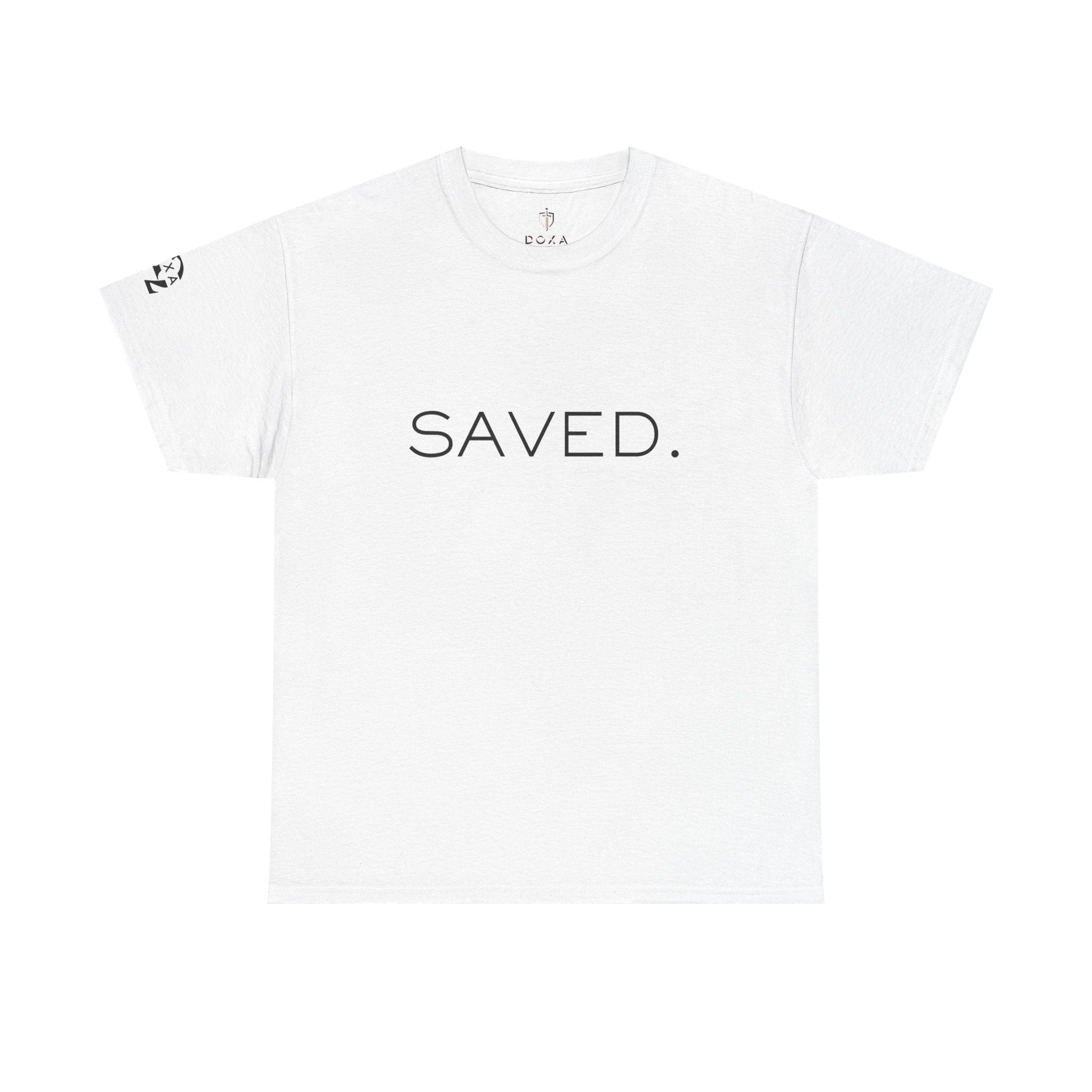 Doxa SAVED Faith Cotton T-shirt -  Inspirational T-Shirt for Everyday Wear