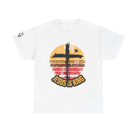 Jesus is King Unisex Heavy Cotton Tee | Faith T-Shirt, Christian Apparel, Inspirational Gift, Casual Wear, Religious Top