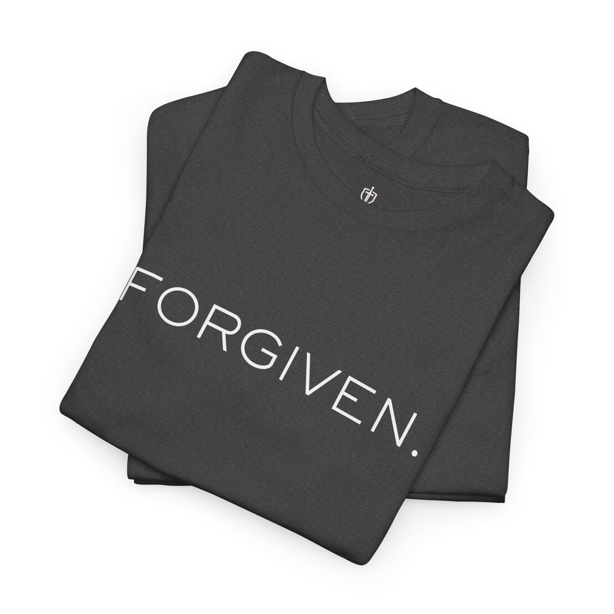 Forgiven Men's - Inspirational Graphic Tee for Everyday Wear - Heavy Cotton Tee