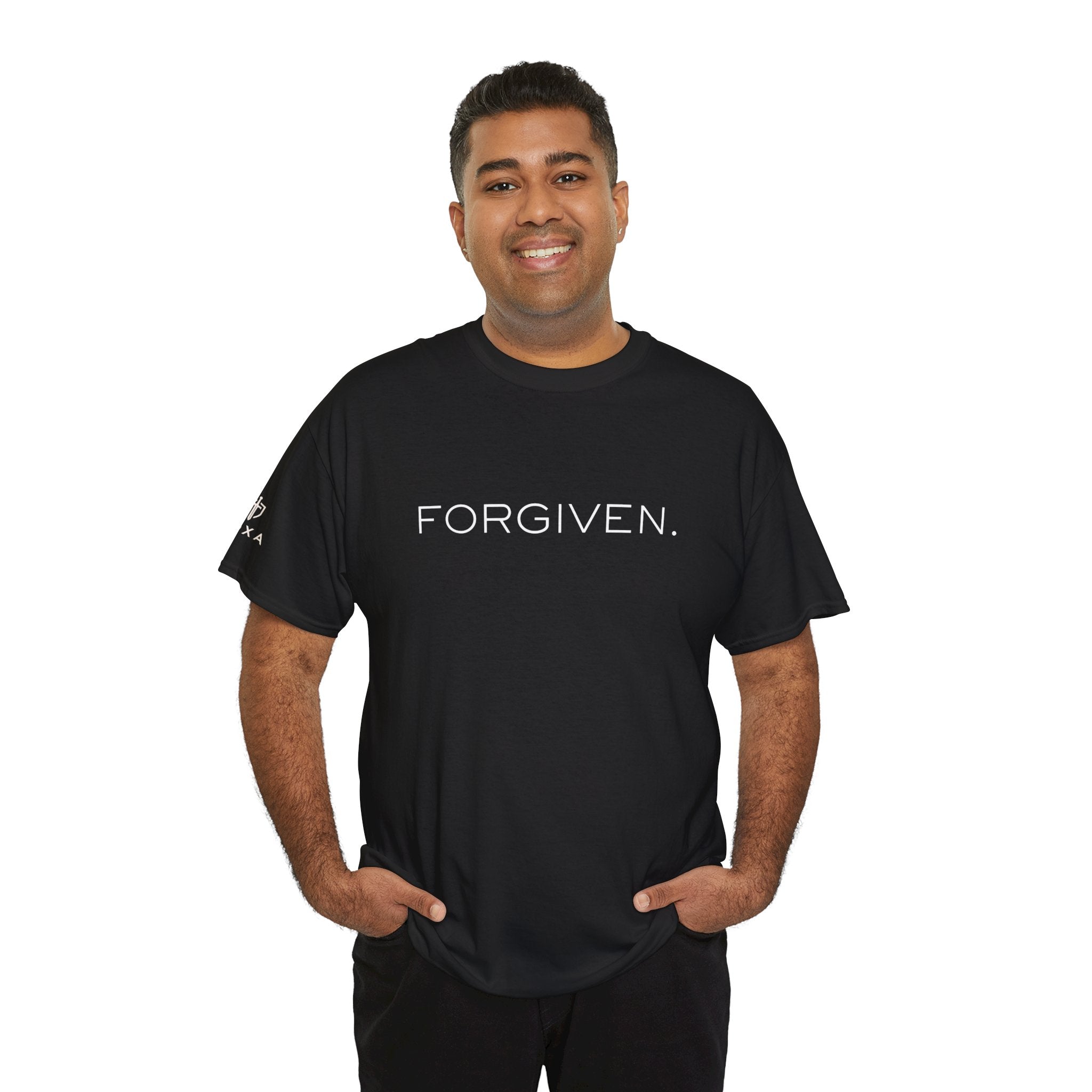Forgiven Men's - Inspirational Graphic Tee for Everyday Wear - Heavy Cotton Tee