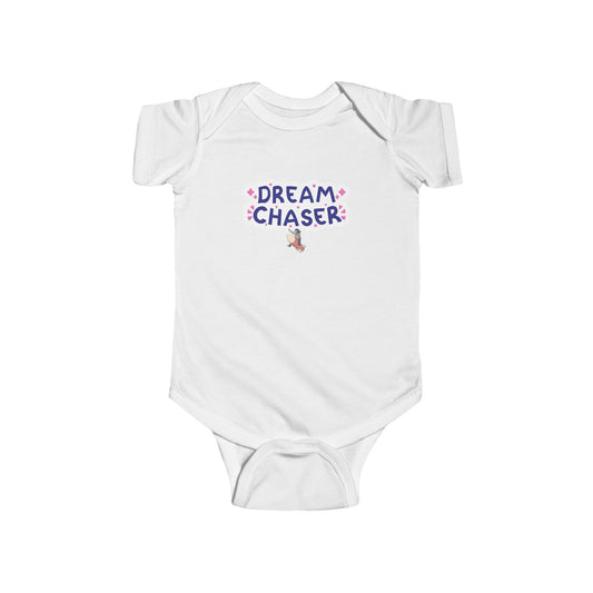 Dream Chaser Baby Onesie, Inspirational Infant Bodysuit - Soft Cotton Baby Grow - Newborn Gift, Unisex Baby Shower Outfit, Baby Clothes