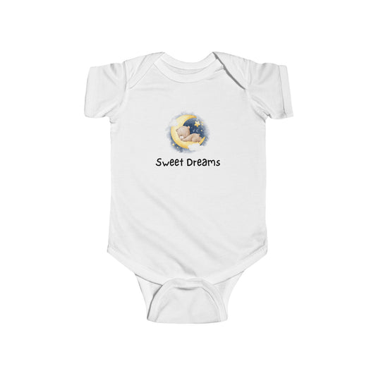 Sweet Dreams Baby Bodysuit, Soft Cotton Infant Onesie for Newborns & Toddlers, Ideal Baby Shower Gift or Sleepwear Outfit