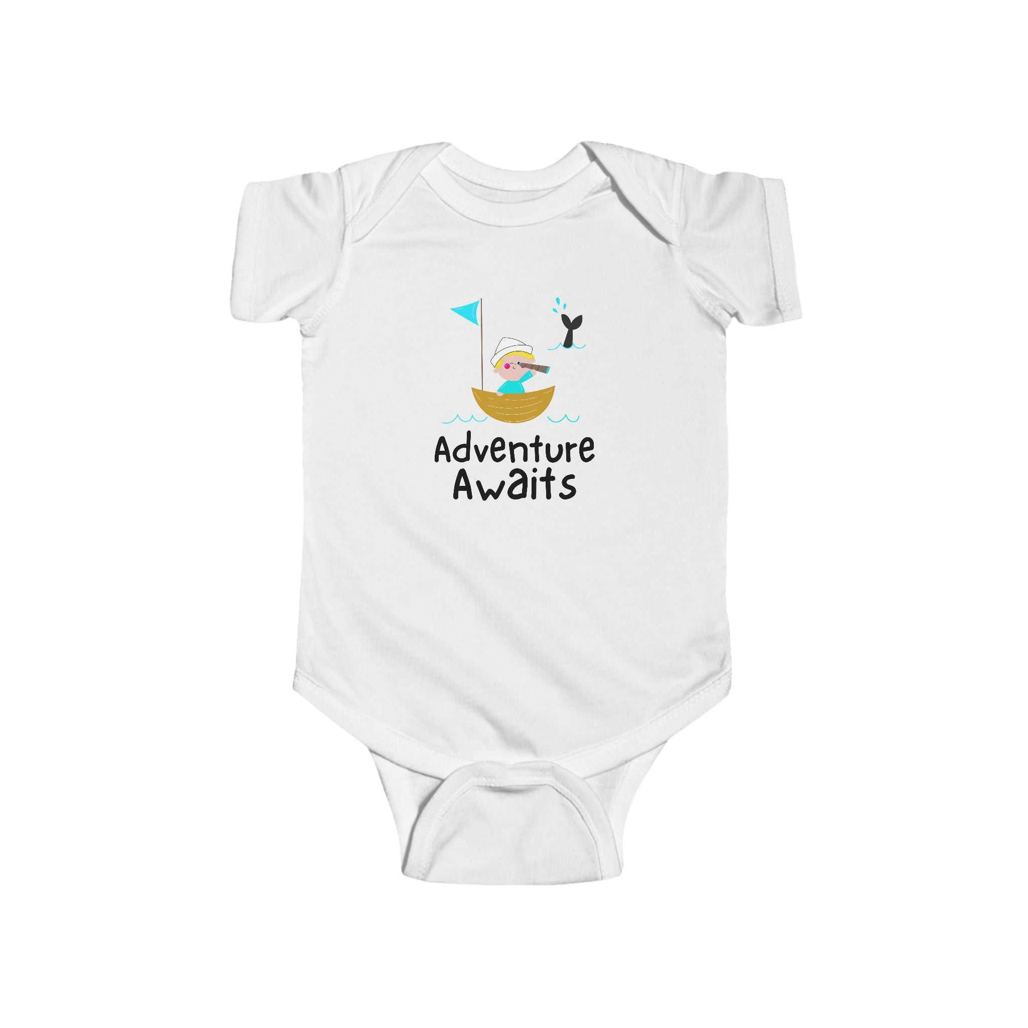Adventure Awaits Baby Bodysuit, Soft Cotton Infant Onesie, Perfect Baby Shower Gif, baby clothes
