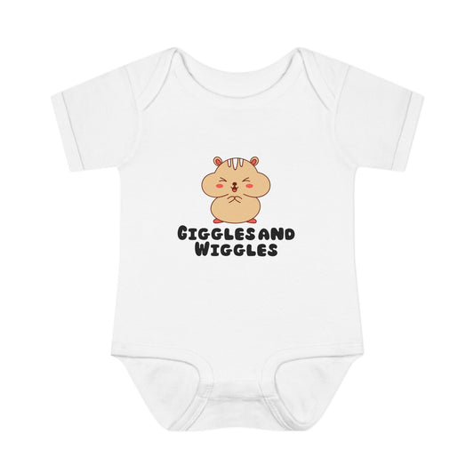 Infant Bodysuit, Cute Giggles and Wiggles Baby Grow, Newborn Outfit, Funny Baby Onesie, Baby Shower Gift, Gender Neutral Baby Clothing