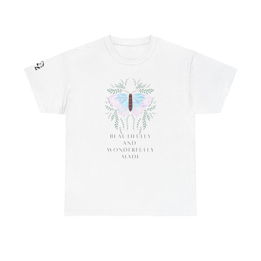 Doxa Beautifully and wonderfully made Christian cotton T-shirt