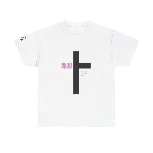 Doxa Salvation cross Christian Cotton T-shirt - Faith Inspired Graphic Tee