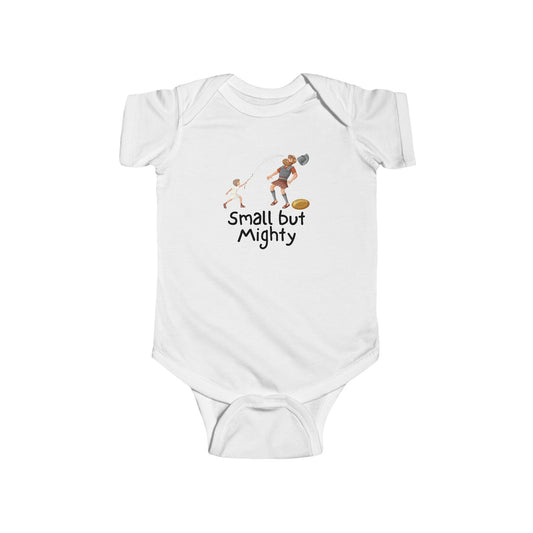 Small But Mighty Baby Bodysuit, Cute Infant Onesie, Gender Neutral Baby Shower Gift, Newborn Baby Grow, Soft Cotton Baby Outfi