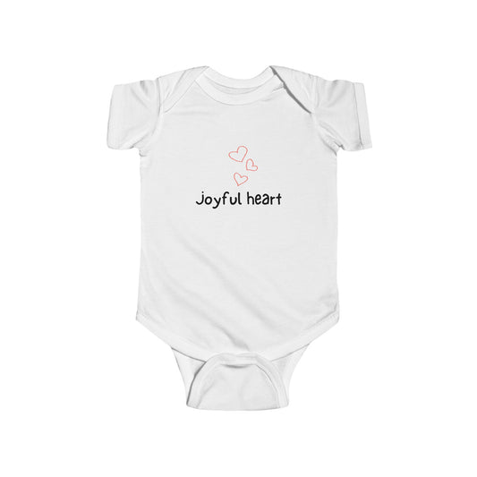 Joyful Heart Baby Bodysuit, Soft and Adorable Cotton Infant Onesie for Newborns & Toddlers, Perfect Baby Shower or New Parent Gift