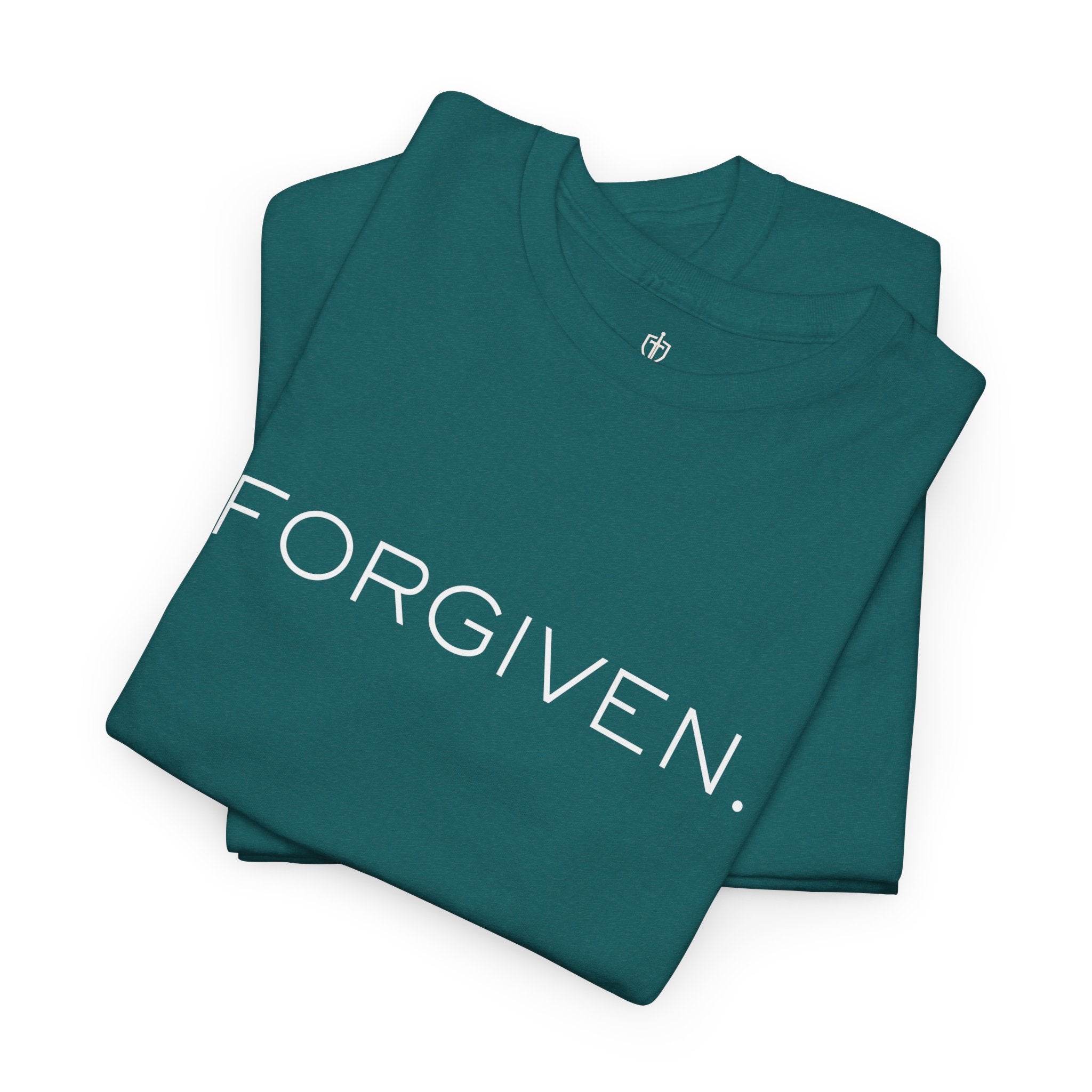 Forgiven Men's - Inspirational Graphic Tee for Everyday Wear - Heavy Cotton Tee