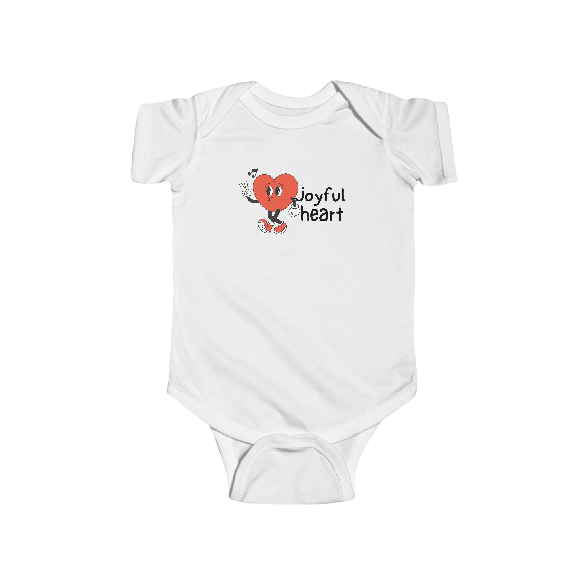 Joyful Heart Baby Bodysuit, Soft and Adorable Cotton Infant Onesie for Newborns & Toddlers, Perfect Baby Shower or New Parent Gift