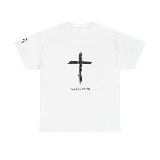 Doxa Faith-Inspired Unisex Cotton Tee - 'Live by Faith' T-Shirt