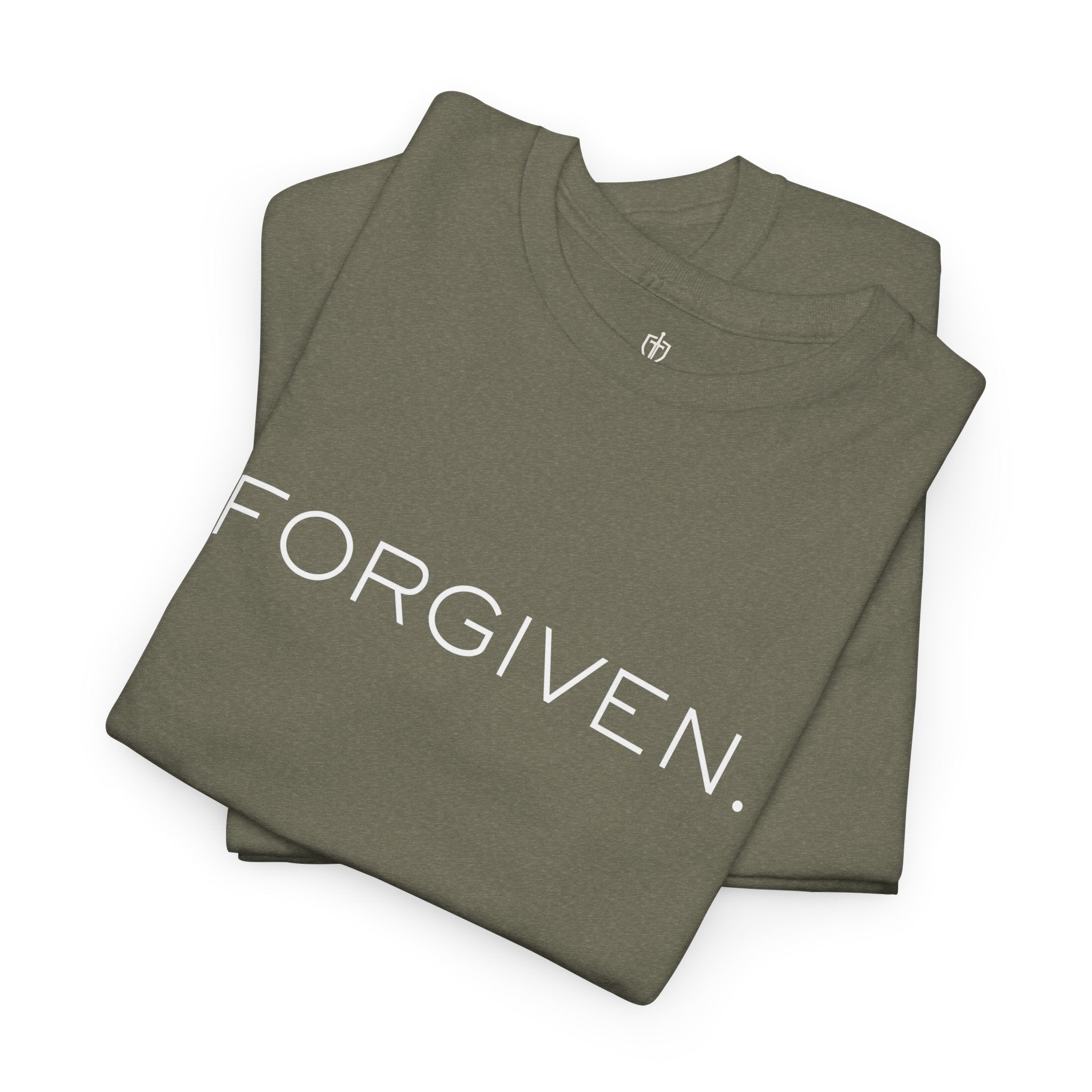 Forgiven Men's - Inspirational Graphic Tee for Everyday Wear - Heavy Cotton Tee