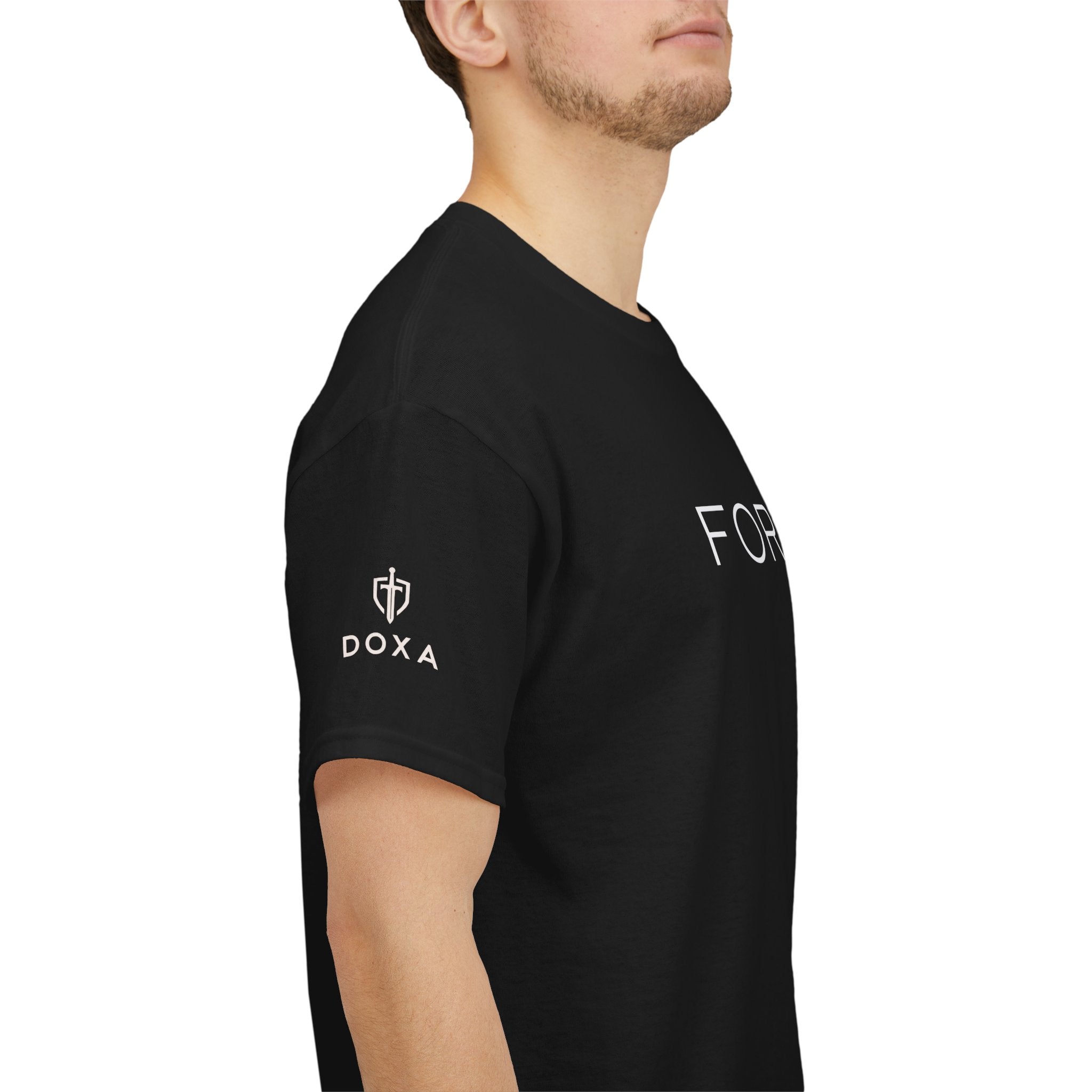 Forgiven Men's - Inspirational Graphic Tee for Everyday Wear - Heavy Cotton Tee
