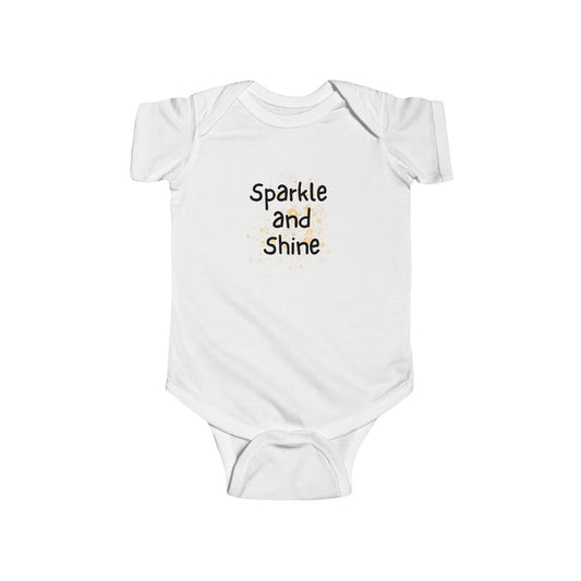 Sparkle and Shine Baby Bodysuit, Cute Infant Onesie, Baby Shower Gift, Newborn Outfit, Baby Grow for Boys and Girls