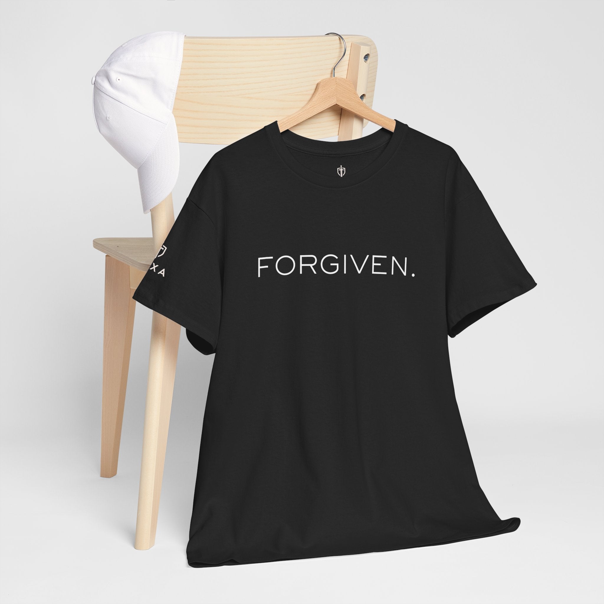 Forgiven Men's - Inspirational Graphic Tee for Everyday Wear - Heavy Cotton Tee